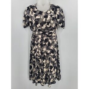 Women's Ralph Lauren Black Label Bubble Crepe Dress Size 16